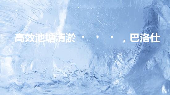 高效池塘清淤，巴洛仕設(shè)備助您一臂之力
